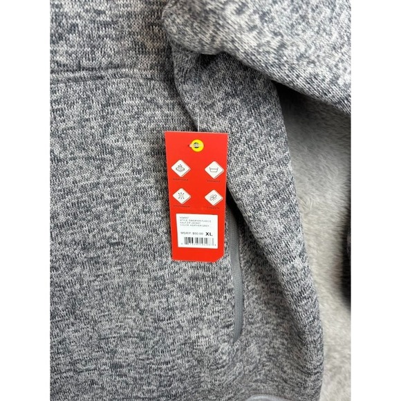 Hallstatt Men's Gray 1/4 Zip Fleece Pullover Jacket Chest Zip Pocket NWT Size XL - Picture 7 of 12